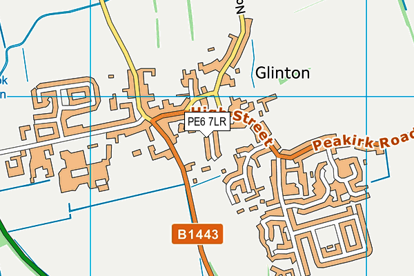 PE6 7LR map - OS VectorMap District (Ordnance Survey)