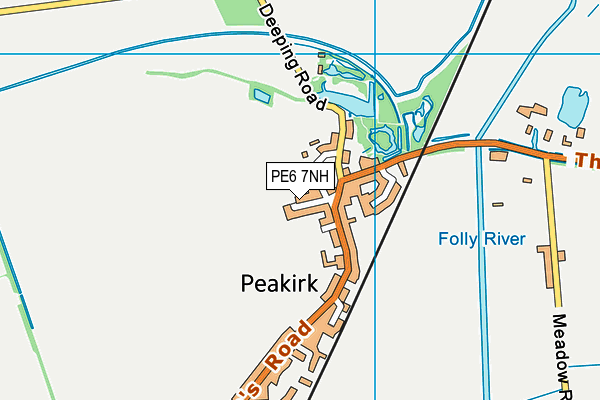 PE6 7NH map - OS VectorMap District (Ordnance Survey)