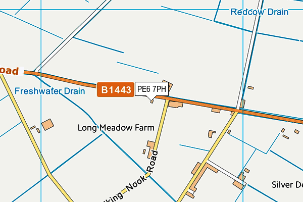 PE6 7PH map - OS VectorMap District (Ordnance Survey)