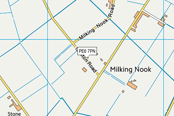 PE6 7PN map - OS VectorMap District (Ordnance Survey)