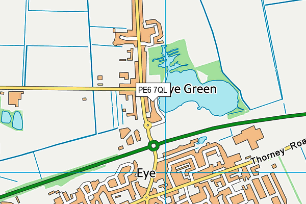 PE6 7QL map - OS VectorMap District (Ordnance Survey)