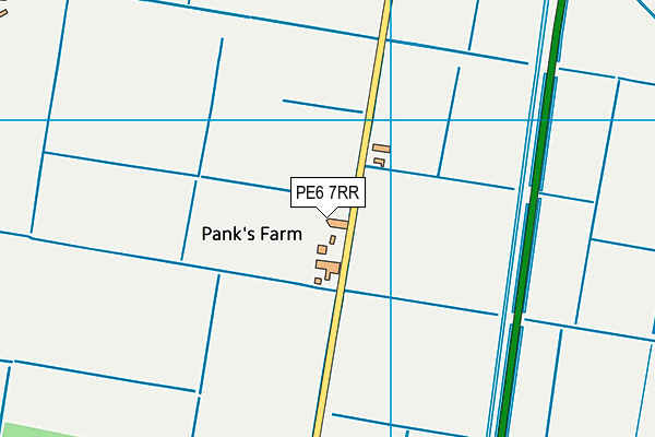 PE6 7RR map - OS VectorMap District (Ordnance Survey)