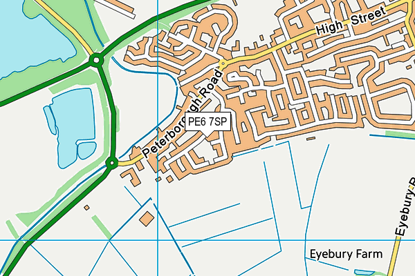PE6 7SP map - OS VectorMap District (Ordnance Survey)