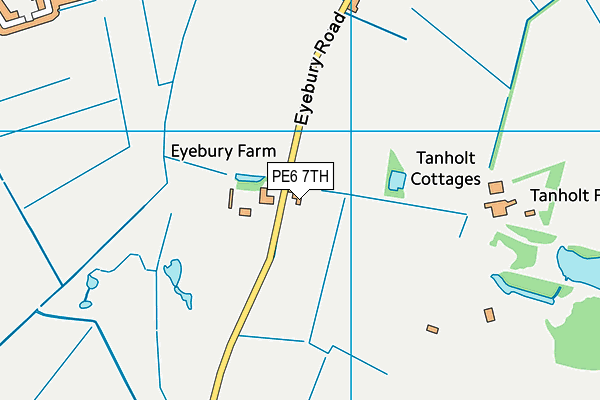 PE6 7TH map - OS VectorMap District (Ordnance Survey)