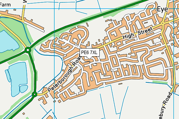 PE6 7XL map - OS VectorMap District (Ordnance Survey)