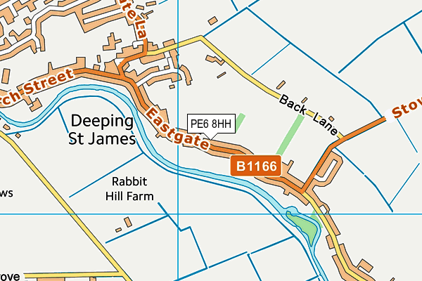 PE6 8HH map - OS VectorMap District (Ordnance Survey)