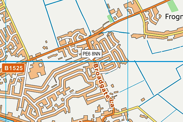 PE6 8NN map - OS VectorMap District (Ordnance Survey)