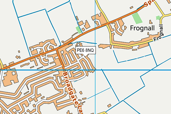 PE6 8NQ map - OS VectorMap District (Ordnance Survey)
