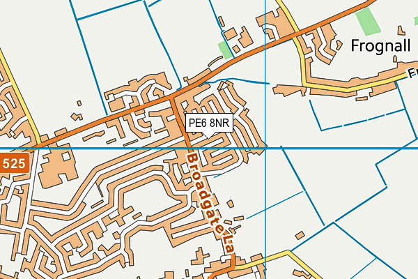 PE6 8NR map - OS VectorMap District (Ordnance Survey)