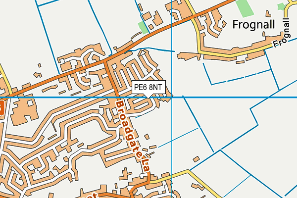 PE6 8NT map - OS VectorMap District (Ordnance Survey)