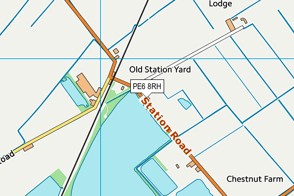 PE6 8RH map - OS VectorMap District (Ordnance Survey)