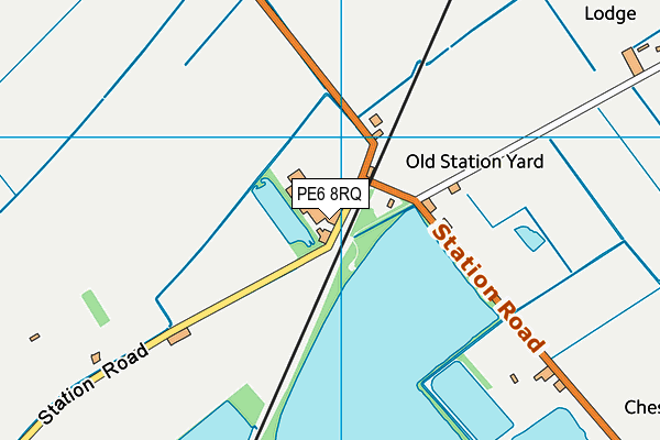 PE6 8RQ map - OS VectorMap District (Ordnance Survey)