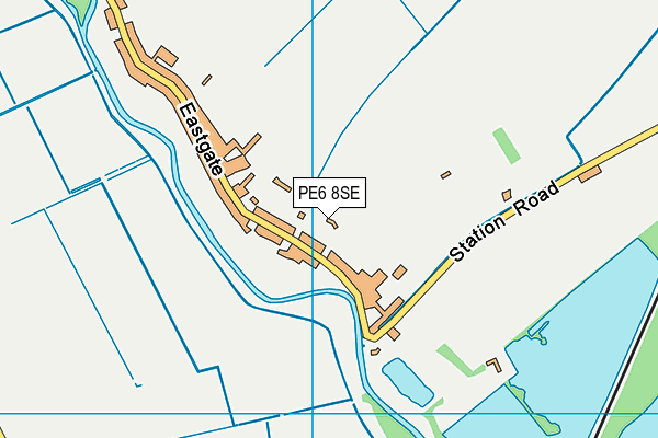 PE6 8SE map - OS VectorMap District (Ordnance Survey)