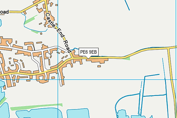 PE6 9EB map - OS VectorMap District (Ordnance Survey)