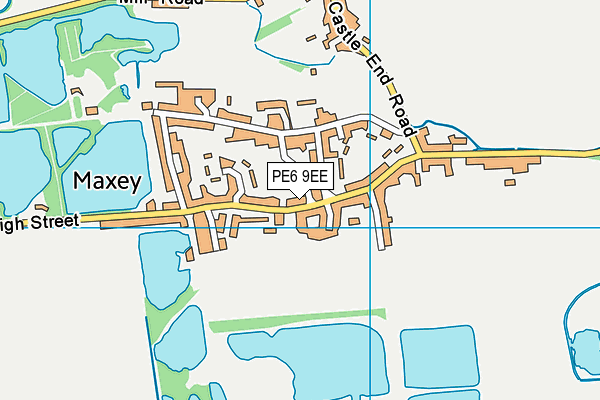 PE6 9EE map - OS VectorMap District (Ordnance Survey)