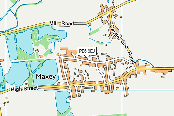 PE6 9EJ map - OS VectorMap District (Ordnance Survey)