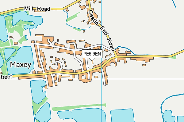 PE6 9EN map - OS VectorMap District (Ordnance Survey)