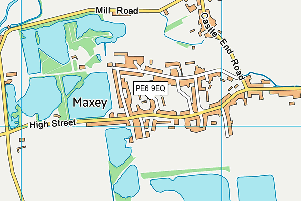 PE6 9EQ map - OS VectorMap District (Ordnance Survey)
