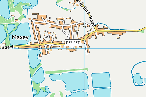 PE6 9ET map - OS VectorMap District (Ordnance Survey)