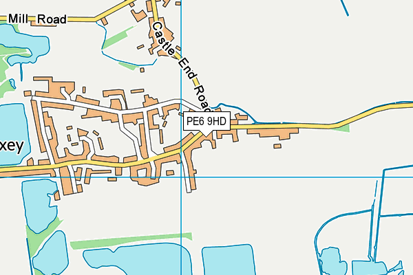 PE6 9HD map - OS VectorMap District (Ordnance Survey)