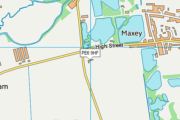 PE6 9HF map - OS VectorMap District (Ordnance Survey)