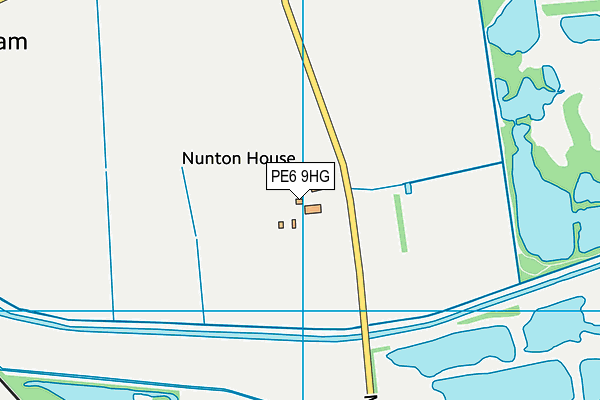 PE6 9HG map - OS VectorMap District (Ordnance Survey)