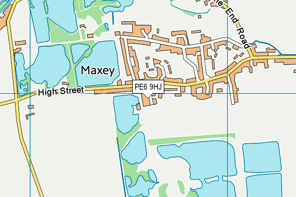 PE6 9HJ map - OS VectorMap District (Ordnance Survey)