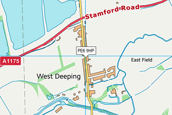 PE6 9HP map - OS VectorMap District (Ordnance Survey)