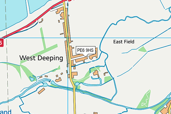 PE6 9HS map - OS VectorMap District (Ordnance Survey)