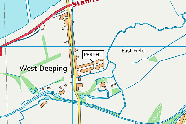 PE6 9HT map - OS VectorMap District (Ordnance Survey)