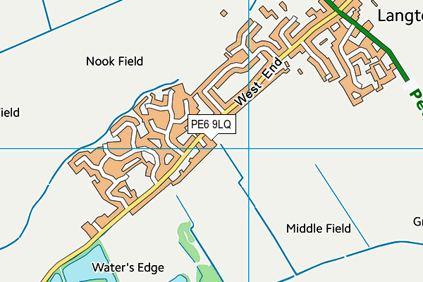 PE6 9LQ map - OS VectorMap District (Ordnance Survey)