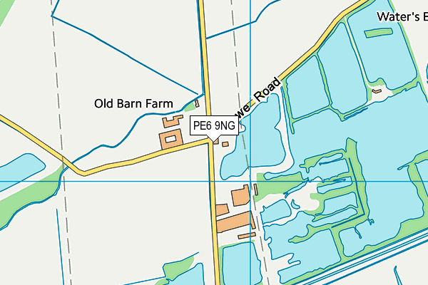 PE6 9NG map - OS VectorMap District (Ordnance Survey)