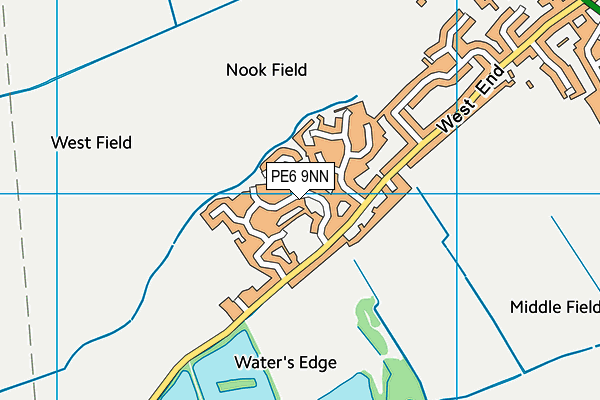 PE6 9NN map - OS VectorMap District (Ordnance Survey)
