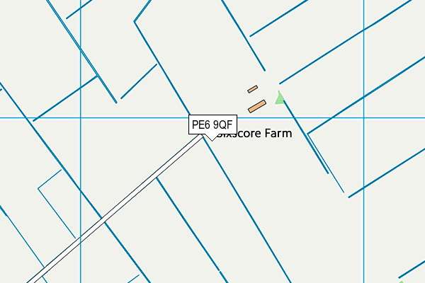 PE6 9QF map - OS VectorMap District (Ordnance Survey)