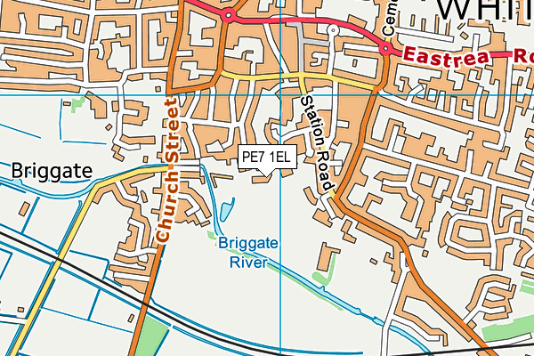 PE7 1EL map - OS VectorMap District (Ordnance Survey)
