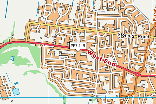PE7 1LR map - OS VectorMap District (Ordnance Survey)
