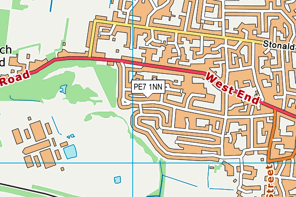 PE7 1NN map - OS VectorMap District (Ordnance Survey)