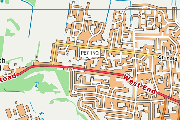 PE7 1NQ map - OS VectorMap District (Ordnance Survey)