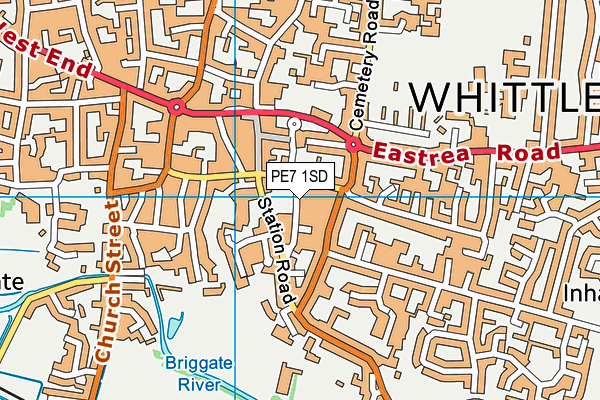 Map of PARADISE PROPERTIES ( WHITTLESEY ) LIMITED at district scale