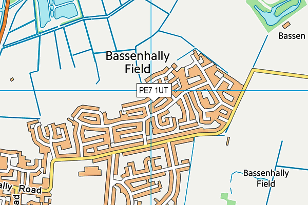 PE7 1UT map - OS VectorMap District (Ordnance Survey)