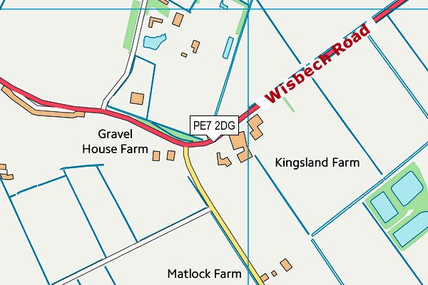 PE7 2DG map - OS VectorMap District (Ordnance Survey)