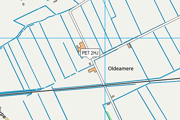PE7 2HJ map - OS VectorMap District (Ordnance Survey)