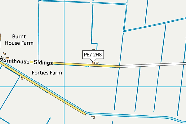 PE7 2HS map - OS VectorMap District (Ordnance Survey)