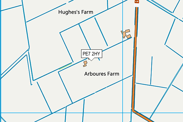 PE7 2HY map - OS VectorMap District (Ordnance Survey)