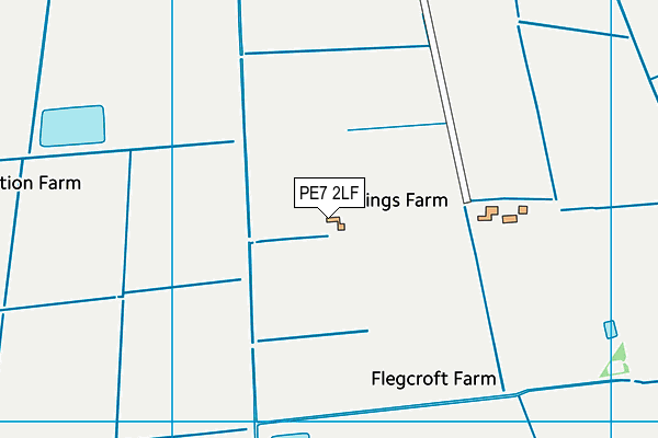 PE7 2LF map - OS VectorMap District (Ordnance Survey)