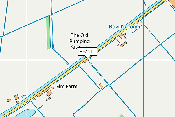 PE7 2LT map - OS VectorMap District (Ordnance Survey)