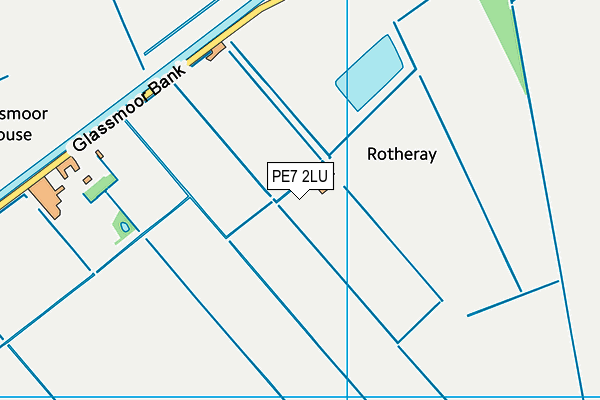 PE7 2LU map - OS VectorMap District (Ordnance Survey)