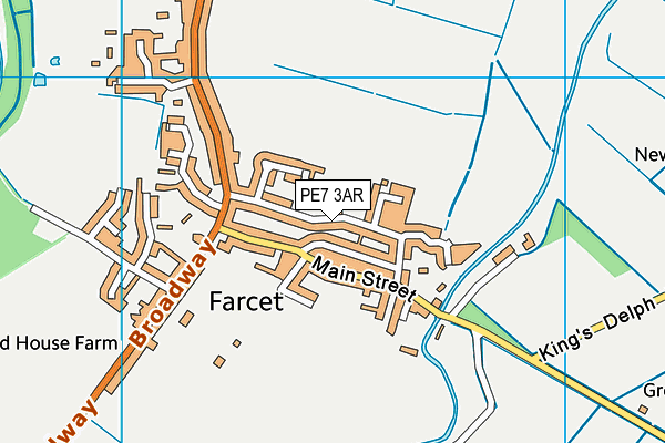 Farcet CofE (C) Primary School map (PE7 3AR) - OS VectorMap District (Ordnance Survey)