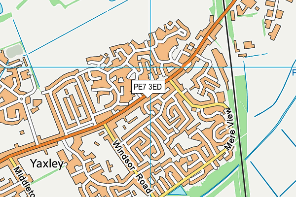 PE7 3ED map - OS VectorMap District (Ordnance Survey)