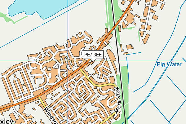 PE7 3EE map - OS VectorMap District (Ordnance Survey)